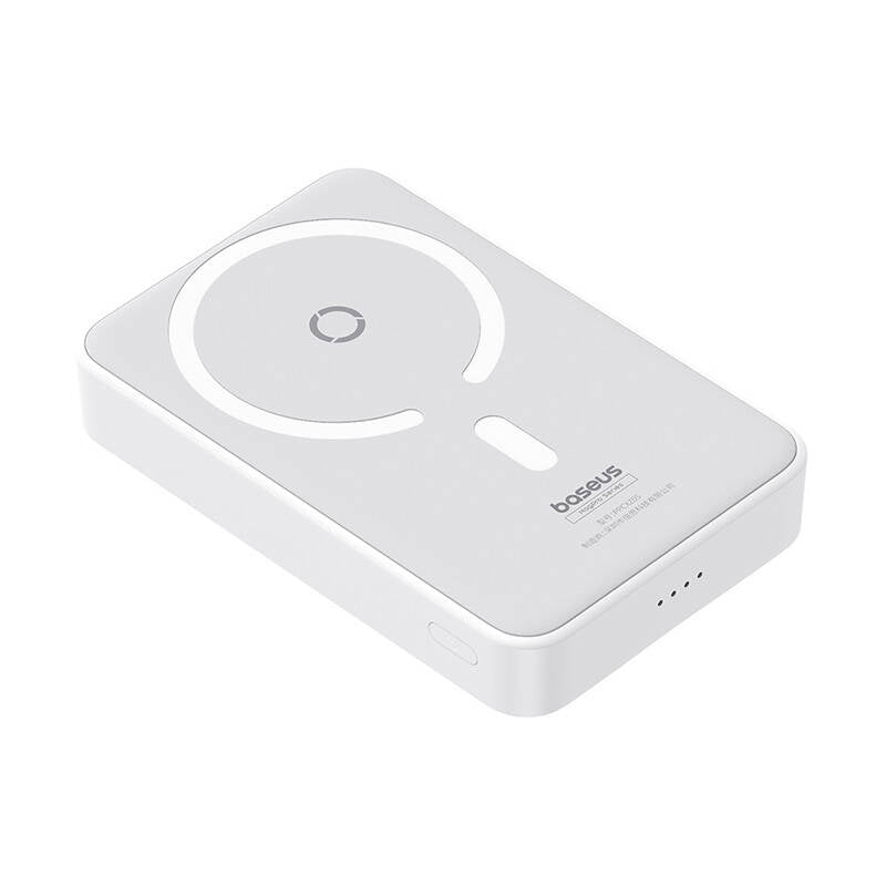 Externá bezdrôtová batéria Baseus MagPro PPCXZ05, 5000mAh, 20W, PD + FQI, 1 x QI - 1 x USB-C, Biela P10064101223-00