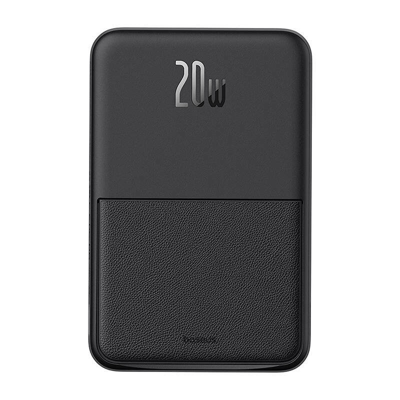 Externá bezdrôtová batéria Baseus MagPro PPCXZ05, 5000mAh, 20W, PD + FQI, 1 x QI - 1 x USB-C, Čierna P10064101123-00
