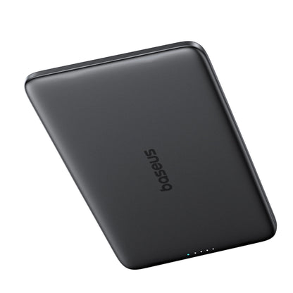 Externá bezdrôtová batéria Baseus PicoGo AM41, 5000mAh, 20W, PD + FQI, 1 x QI - 1 x USB-C, Sivá P1007680C813-00