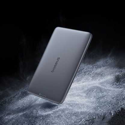 Externá bezdrôtová batéria Baseus PicoGo AM41, 5000mAh, 20W, PD + FQI, 1 x QI - 1 x USB-C, Čierna