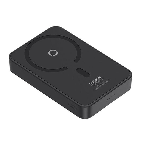 Externá bezdrôtová batéria Baseus MagPro PPCXZ05, 5000mAh, 20W, PD + FQI, 1 x QI - 1 x USB-C, Čierna, Znovu zapečatená P10064101123-00