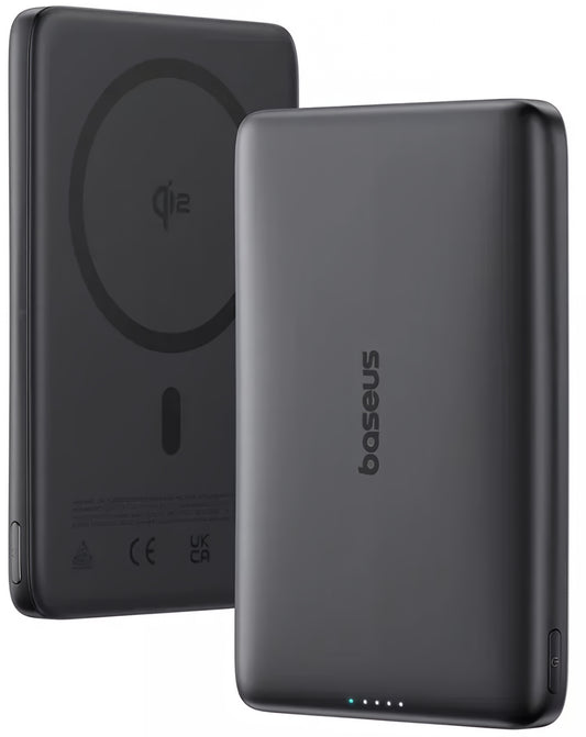 Externá bezdrôtová batéria Baseus PicoGo AM41, 10000mAh, 27W, PD + FQI, 1 x QI - 1 x USB-C, Čierna E0027201
