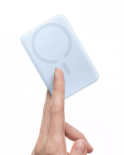 Bezdrôtová externá batéria Baseus EnerFill FM11 Ultra-Mini, 10000mAh, 22,5W, PD + FQI, 1 x QI - 1 x USB-C, modrá P1008210E313-00