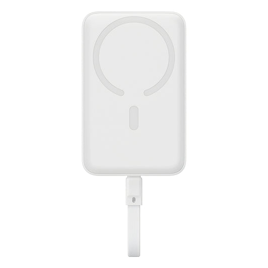 Externá bezdrôtová batéria Baseus Magnetic Mini, 10000mAh, 30W, PD + FQI, 1 x QI - 2 x USB-C, biela P1002210B223-00