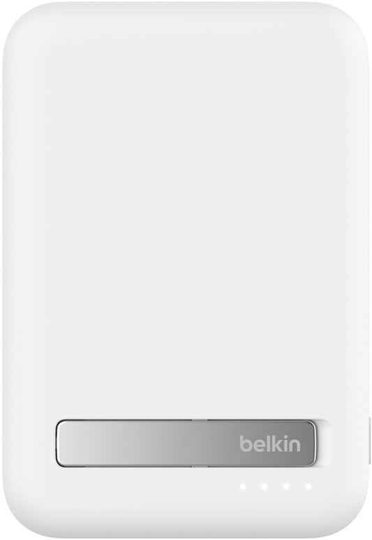 Bezdrôtová externá batéria Belkin BoostCharge Pro s opierkou, 8000mAh, 15W, FQI, 1 x QI - 1 x USB-C, biela BPD007btWH