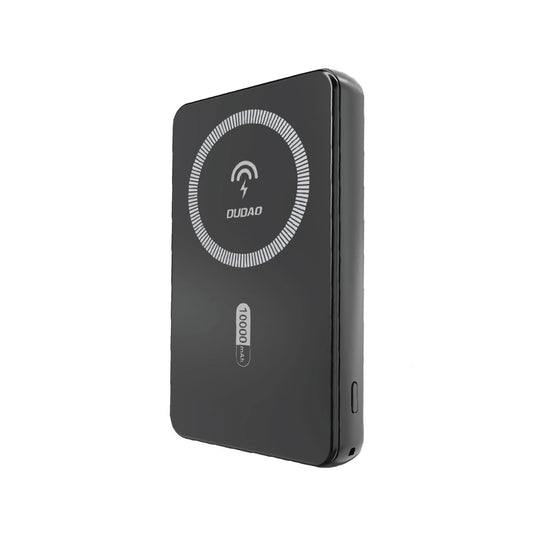 Bezdrôtová externá batéria Dudao K14S, 5000mAh, 20W, QC + PD + FQI, 1 x QI - 1 x USB-A - 1 x USB-C, čierna