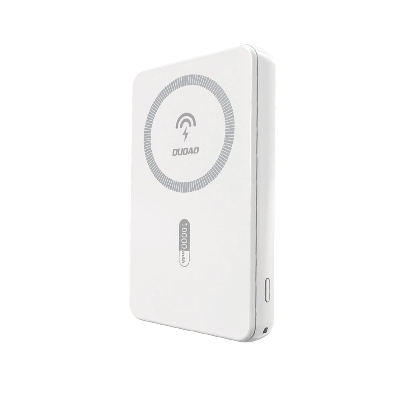 Bezdrôtová externá batéria Dudao K14S, 5000mAh, 20W, QC + PD + FQI, 1 x QI - 1 x USB-A - 1 x USB-C, biela