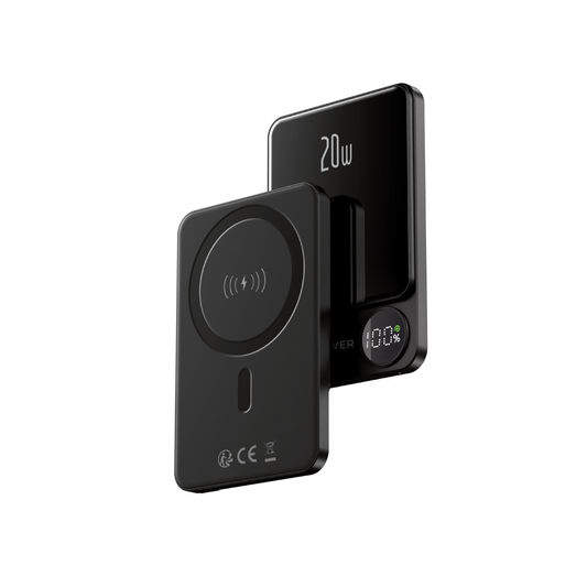 Externá bezdrôtová batéria Forever MATB-200, 5000mAh, 20W, PD + FQI, 1 x QI - 1 x USB-C, Čierna