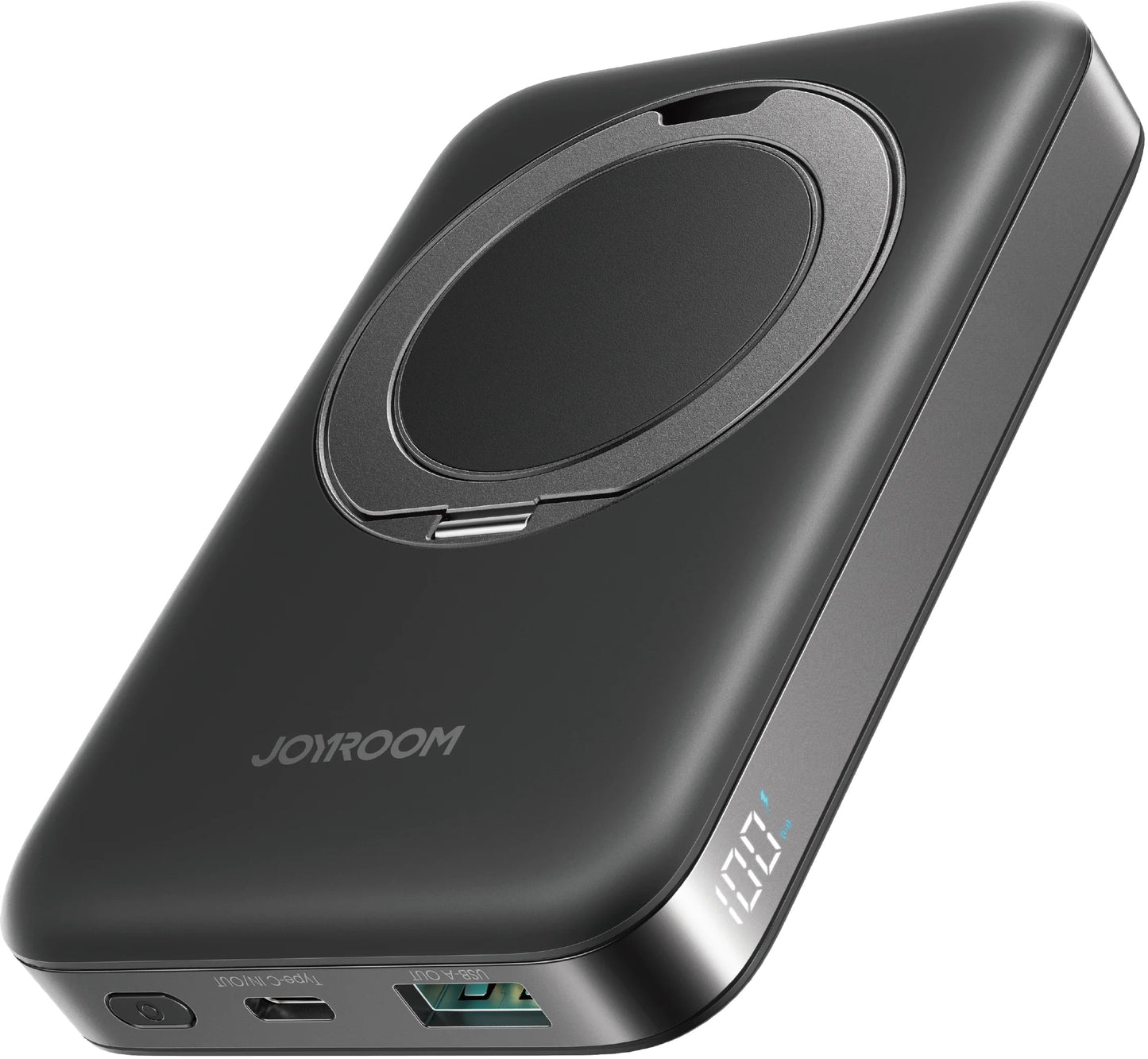 Externá bezdrôtová batéria Joyroom JR-PBM12, 10000mAh, 22.5W, QC + PD + FQI, 1 x QI - 1 x USB-A - 1 x USB-C, Čierna