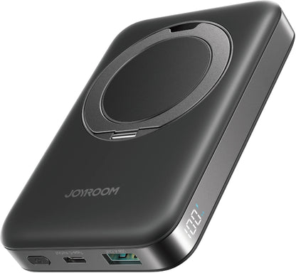 Externá bezdrôtová batéria Joyroom JR-PBM12, 10000mAh, 22.5W, QC + PD + FQI, 1 x QI - 1 x USB-A - 1 x USB-C, Čierna