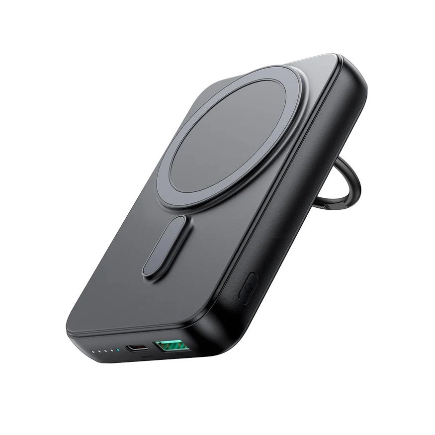 Externá bezdrôtová batéria Joyroom JR-W050, 10000mAh, 20W, QC + PD + FQI, 1 x QI - 1 x USB-A - 1 x USB-C, Čierna