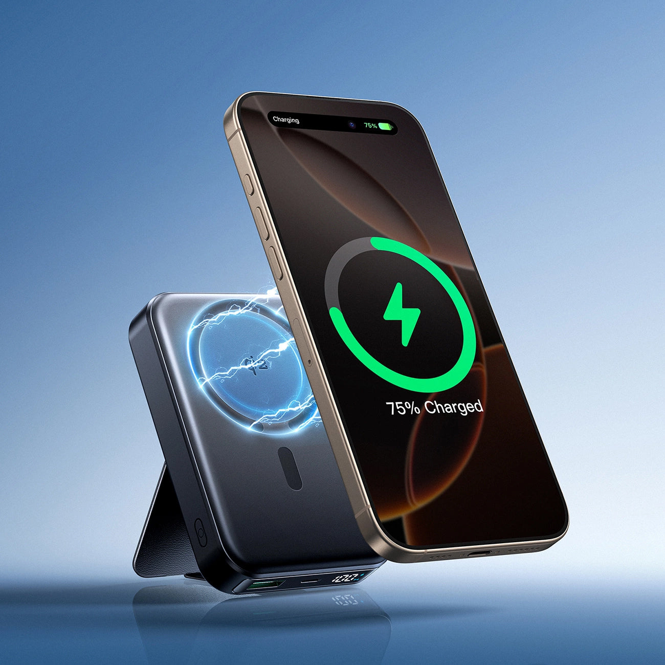 Externá bezdrôtová batéria Joyroom JR-PBM11, 10000mAh, 22.5W, QC + PD + FQI, 1 x QI - 1 x USB-A - 1 x USB-C, Čierna