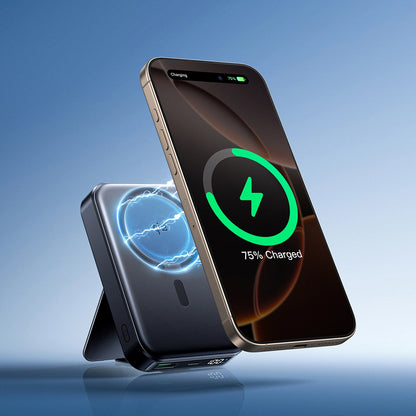Externá bezdrôtová batéria Joyroom JR-PBM11, 10000mAh, 22.5W, QC + PD + FQI, 1 x QI - 1 x USB-A - 1 x USB-C, Čierna