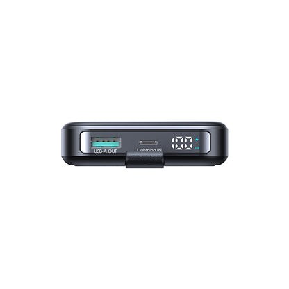 Externá bezdrôtová batéria Joyroom JR-PBM11, 10000mAh, 22.5W, QC + PD + FQI, 1 x QI - 1 x USB-A - 1 x USB-C, Čierna