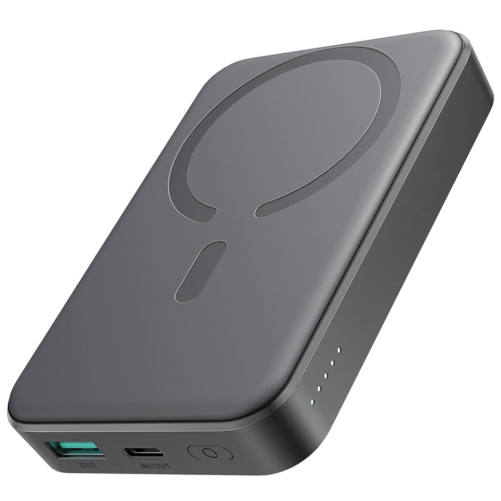 Externá bezdrôtová batéria Joyroom JR-W020, 10000mAh, 20W, QC + PD + FQI, 1 x QI - 1 x USB-A - 1 x USB-C, Čierna