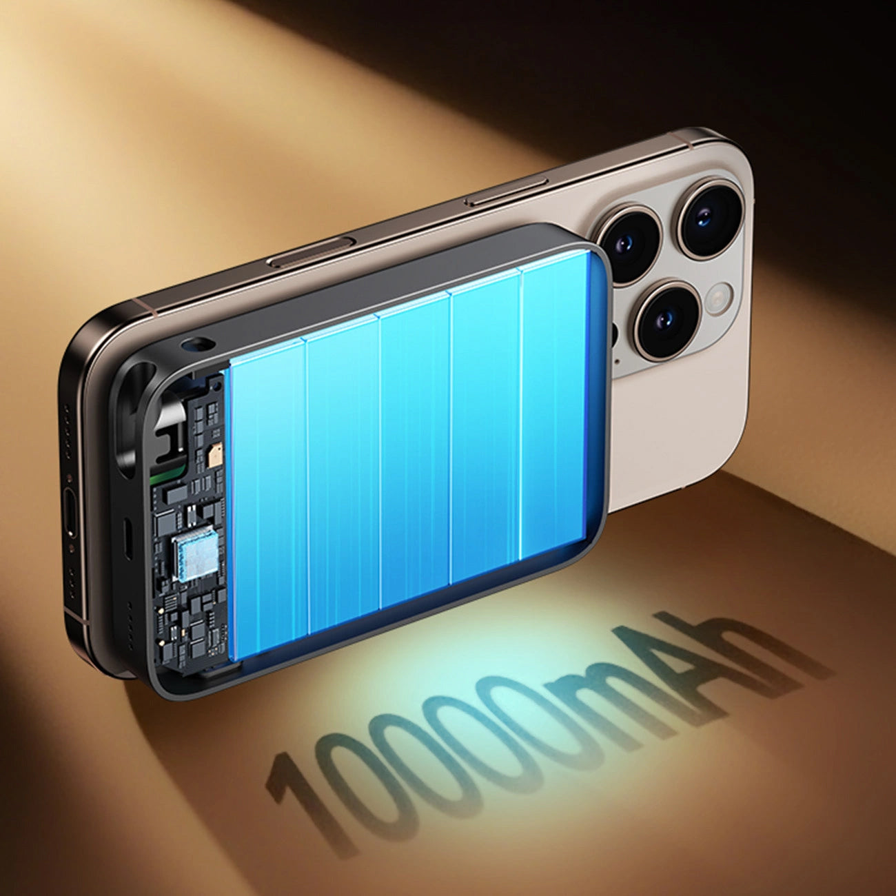 Externá bezdrôtová batéria Joyroom JR-PBM02, 10000mAh, 22.5W, PD + FQI, 1 x QI - 2 x USB-C, Čierna