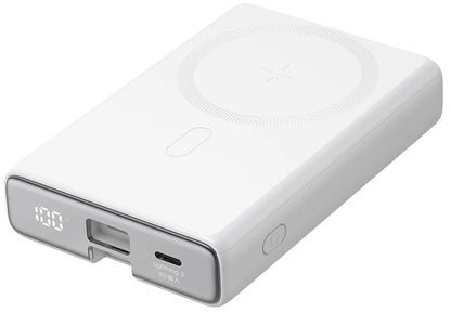 Externá bezdrôtová batéria Joyroom JR-PBM01, 10000mAh, 20W, QC + PD + FQI, 1 x Lightning - 1 x QI - 1 x USB-C, Biela
