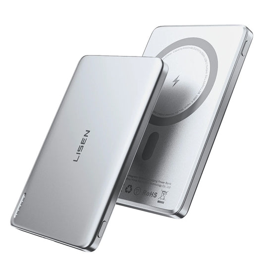 Bezdrôtová externá batéria Lisen L601 Pro, 5000mAh, 22,5W, PD + FQI, 1 x QI - 1 x USB-C, sivá YL0325090011
