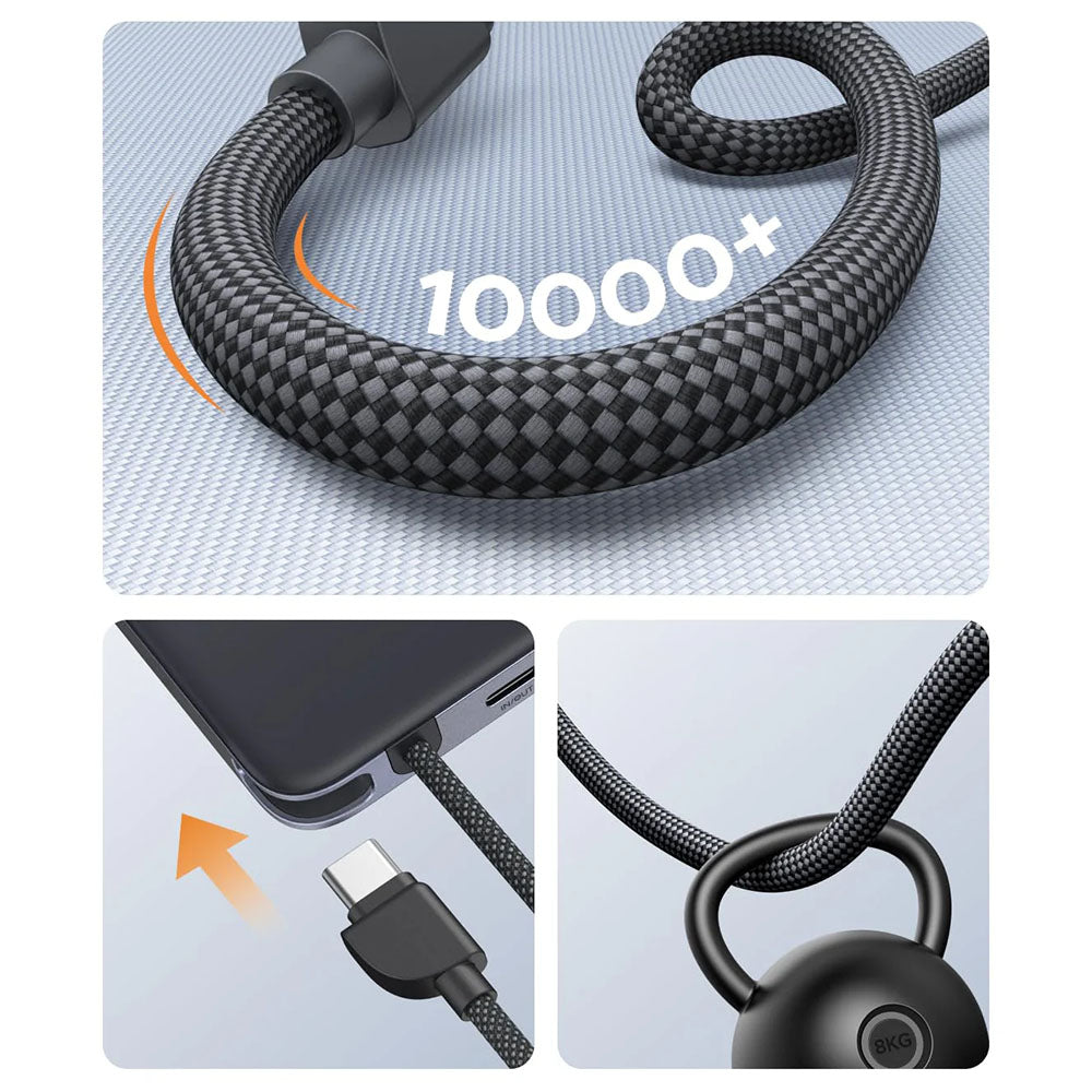 Bezdrôtová externá batéria UGREEN PB570 (75982B), 10 000 mAh, 30 W, PD + FQI, 1 × QI – 2 × USB-C, sivá