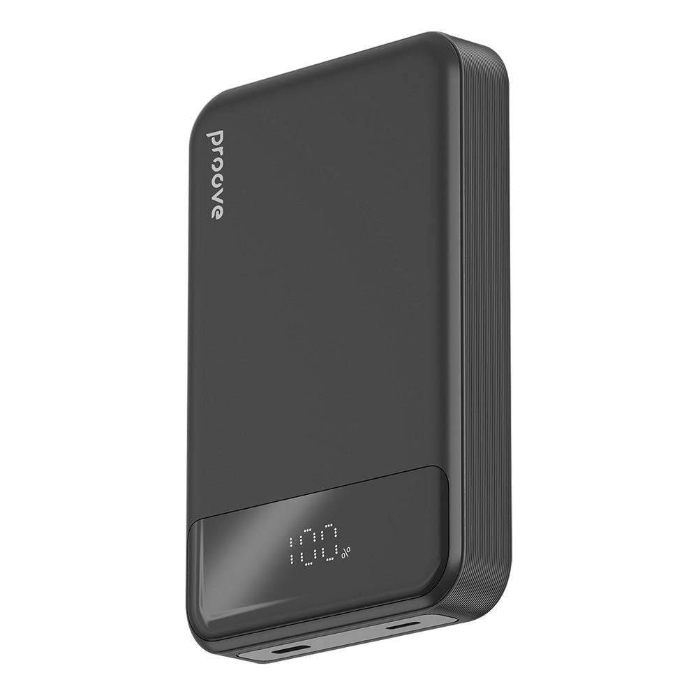 Externá bezdrôtová batéria Proove Hoodman, 10000mAh, 20W, PD + FQI, 1 x QI - 1 x USB-C, Čierna PBH120010001