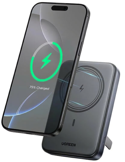 Externá bezdrôtová batéria UGREEN PB562, 10000mAh, 20W, PD + FQI, 1 x QI - 1 x USB-C, Čierna