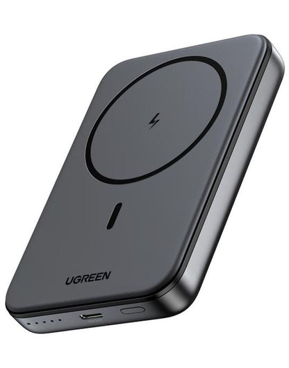 Externá bezdrôtová batéria UGREEN PB561, 10000mAh, 20W, PD + FQI, 1 x QI - 1 x USB-C, Čierna