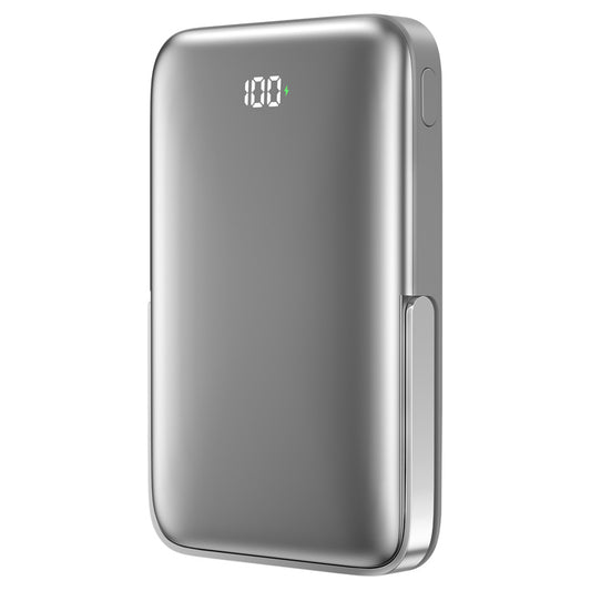 Externá bezdrôtová batéria WiWu Wi-P018, 10000mAh, 20W, PD + FQI, 1 x QI - 1 x USB-C, Sivá