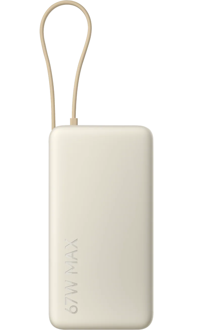 Externá batéria Xiaomi, 20000mAh, 67W, QC + PD, 1 x USB-A - 2 x USB-C, Béžová BHR08O7GL