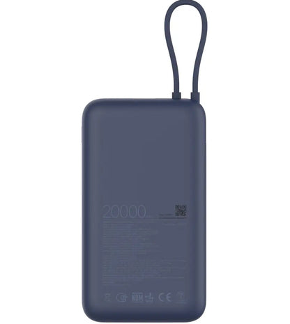 Externá batéria Xiaomi, 20000mAh, 33W, QC + PD, 1 x USB-A - 2 x USB-C, Modrá BHR8975GL