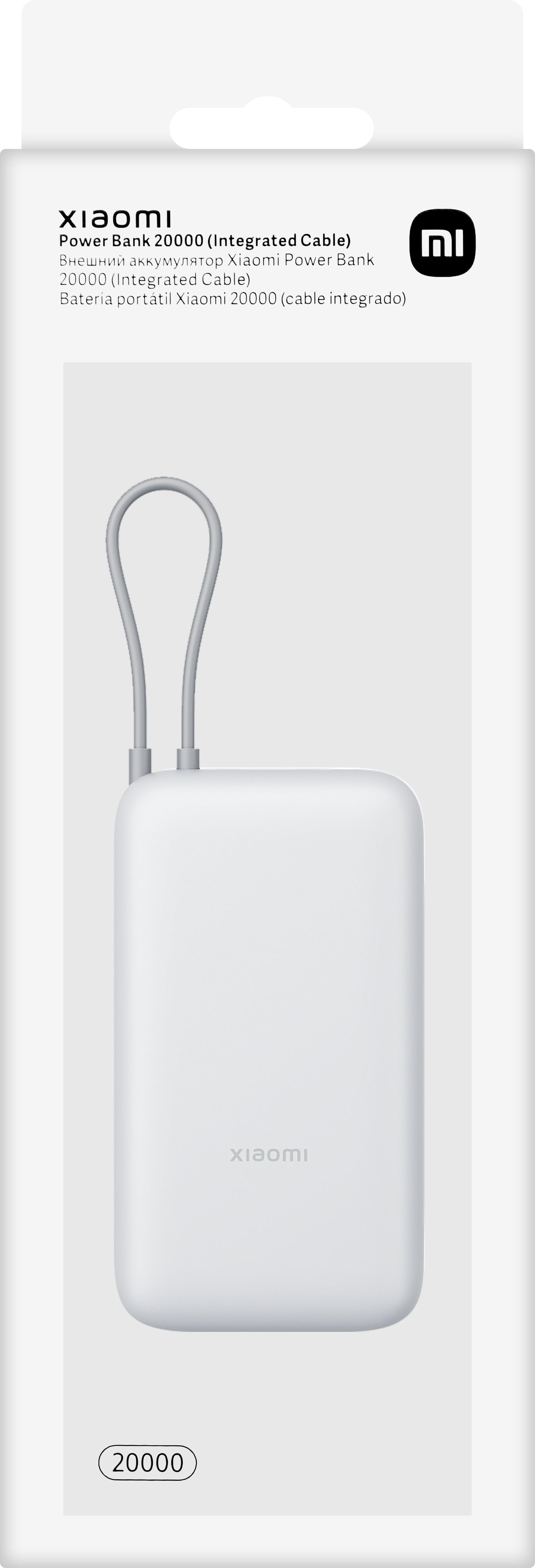 Externá batéria Xiaomi, 20000mAh, 22.5W, QC + PD, 1 x USB-A - 2 x USB-C, Strieborná BHR9738GL