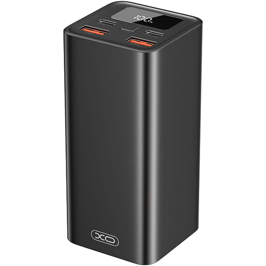 Externá batéria XO Design PB97, 20000mAh, 65W, QC + PD, 2 x USB-A - 2 x USB-C, Čierna