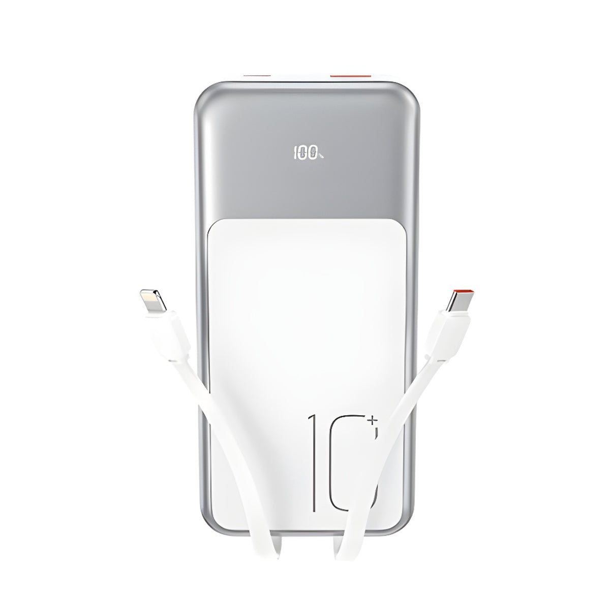 Externá batéria XO Design PR248, 10000mAh, 22.5W, QC + PD, 1 x Lightning - 1 x USB-A - 2 x USB-C, Biela