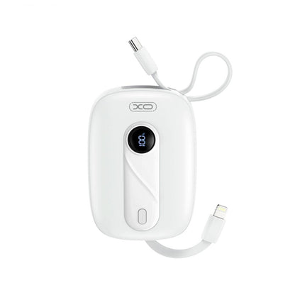 Externá batéria XO Design PR246, 10000mAh, 22.5W, PD, 1 x Lightning - 2 x USB-C, Biela