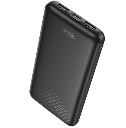 Externá batéria XO Design PB312, 10000mAh, 10W, 2 x USB-A, Čierna