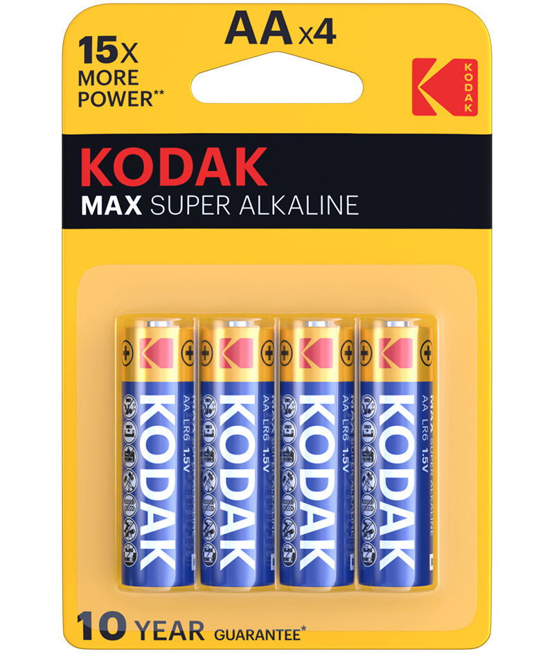 Batéria Kodak Max Alkaline, AA / LR6, Sada 4 kusov EKSTD30952867P4