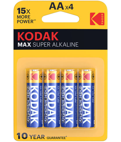 Batéria Kodak Max Alkaline, AA / LR6, Sada 4 kusov EKSTD30952867P4