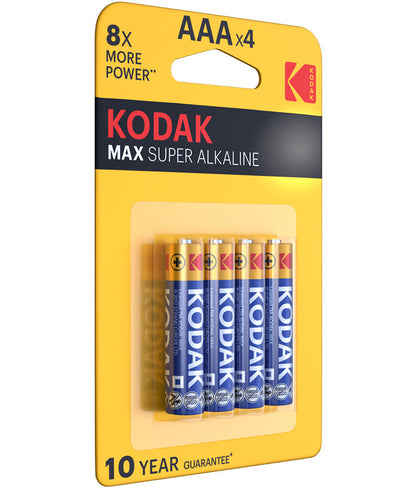 Batéria Kodak Max Alkaline, AAA / LR3, Sada 4 kusov EKSTD30952812P4