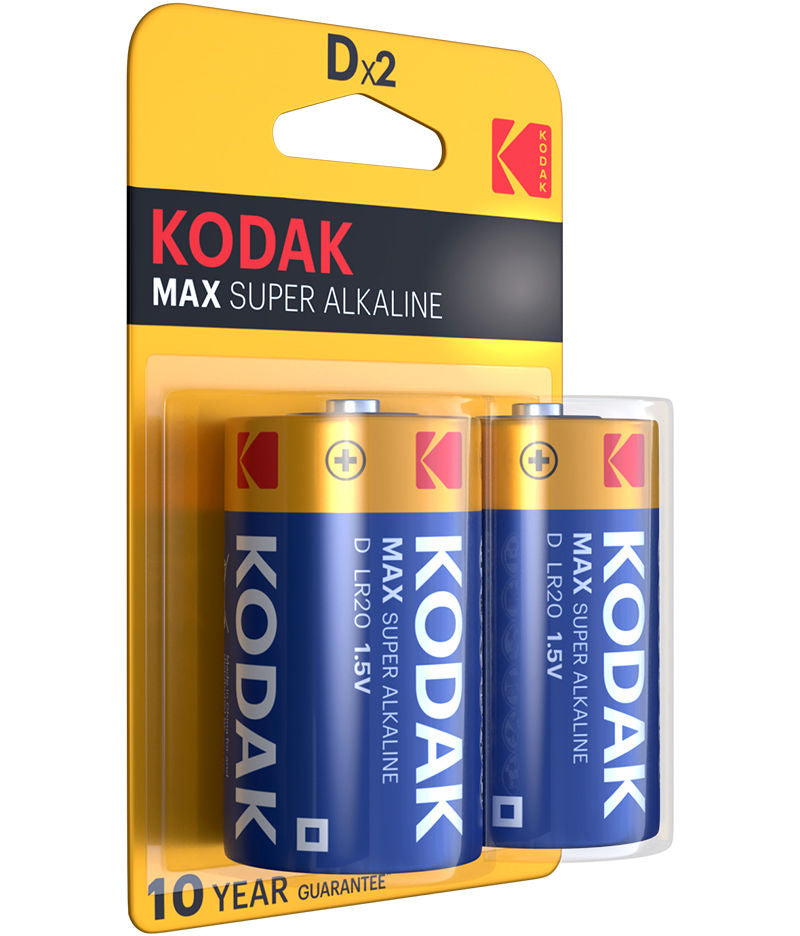 Batéria Kodak Max Alkaline, LR20, Sada 2 kusy