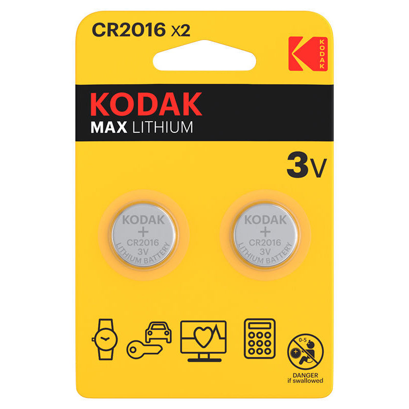 Batéria Kodak Max Lithium, CR2016, Sada 2 kusy