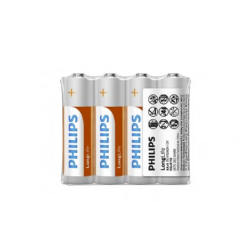 Batéria Philips Longlife, AA / LR6, Sada 4 kusy Phil-R6L4F/10