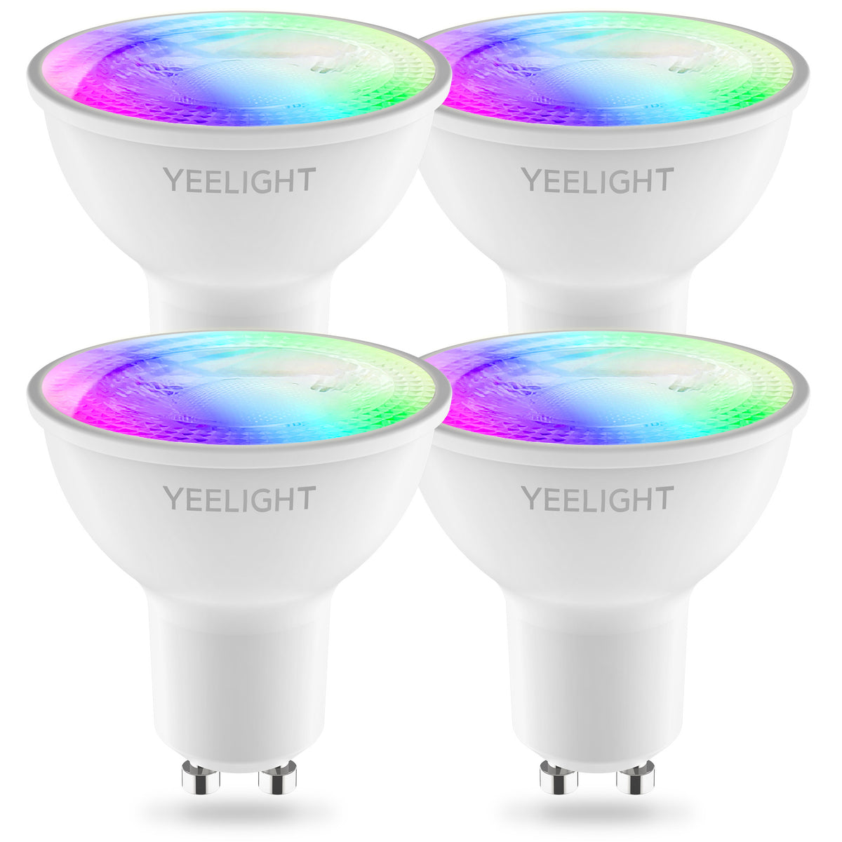 LED žiarovka Yeelight W1, Wi-Fi, GU10, 4.5W, 2700K - 6500K, 350lm, Sada 4 kusy, Multicolor YLDP004-A