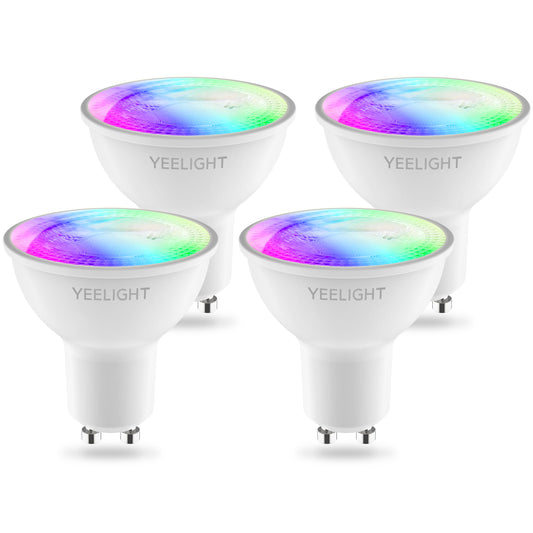 LED žiarovka Yeelight W1, Wi-Fi, GU10, 4.5W, 2700K - 6500K, 350lm, Sada 4 kusy, Multicolor YLDP004-A