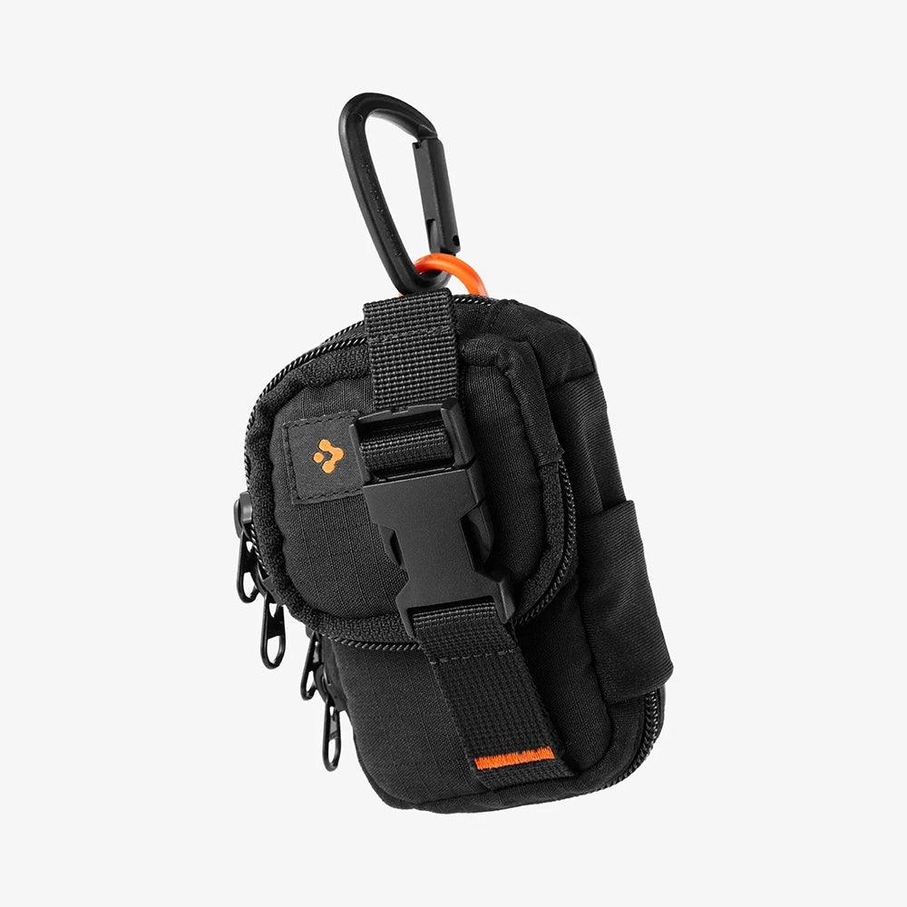 Univerzálna taštička MagSafe pre telefón, Spigen, Snap Zip, čierna