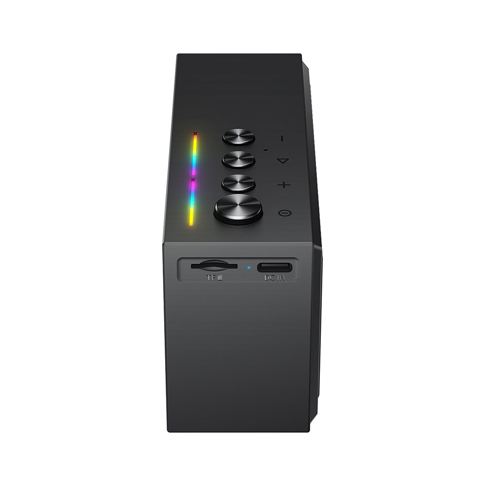 Bluetooth reproduktor Acefast K9 Go, 7W, TWS, RGB, Vodotesný, Čierny