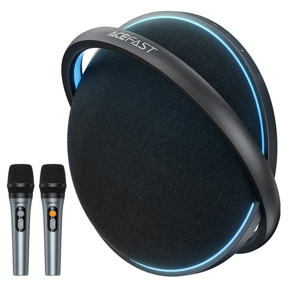Bluetooth reproduktor Acefast Karaoke K5 Max, 350W, TWS, RGB, Vodotesný, Čierny