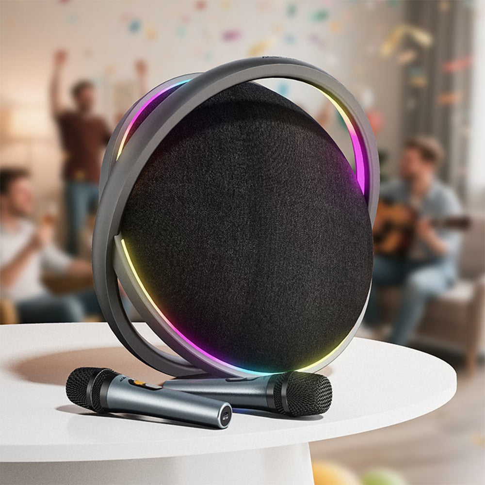 Bluetooth reproduktor Acefast Karaoke K5 Max, 350W, TWS, RGB, Vodotesný, Čierny