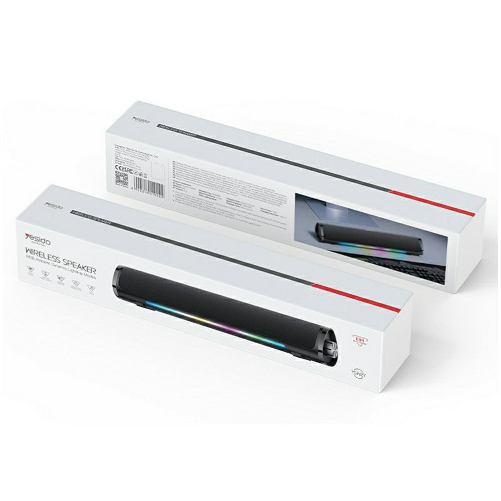Yesido YSW27 Bluetooth Speaker, 10W, RGB, Black