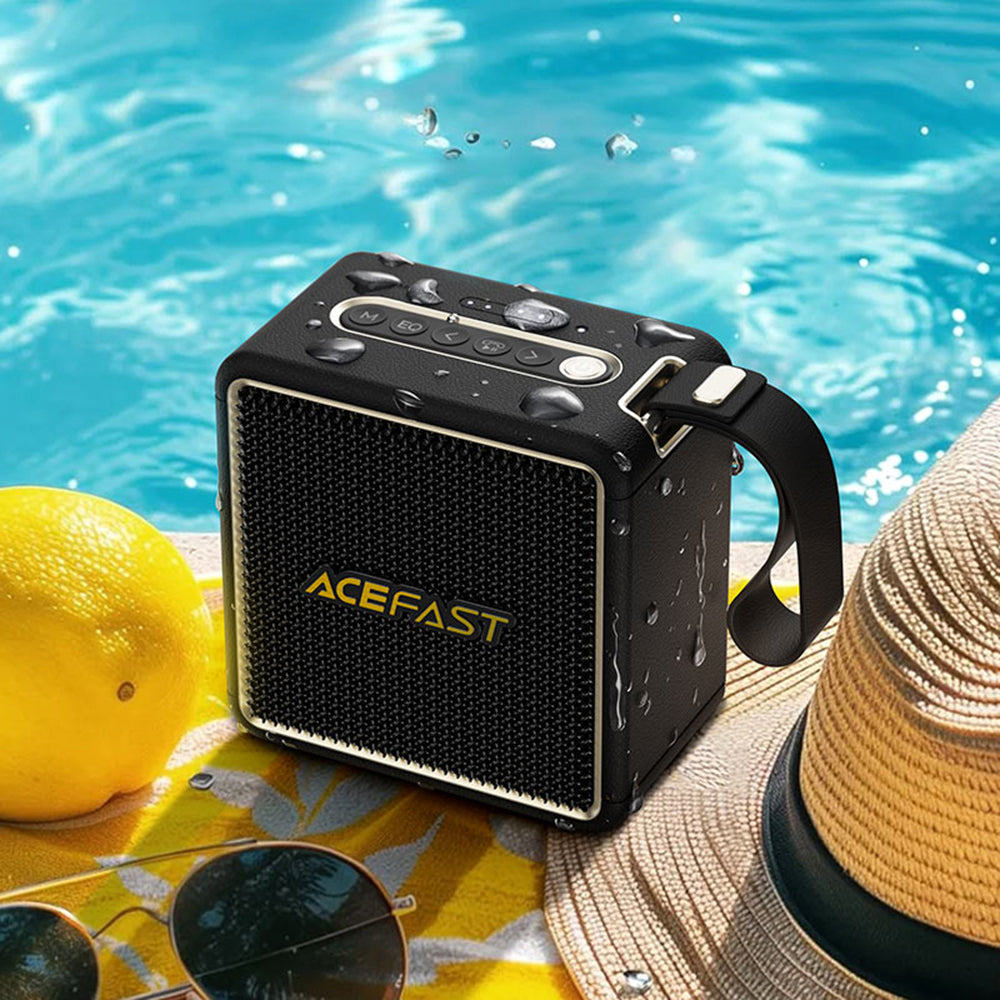 Prenosný Bluetooth reproduktor Acefast K3 Nano, 1 x 30W - 1 x 16W, RGB, Vodotesný, Čierny