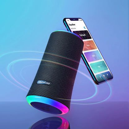 Portable Bluetooth Speaker Anker SoundCore Flare 2, 20W, RGB, Waterproof, Black A3165G11 