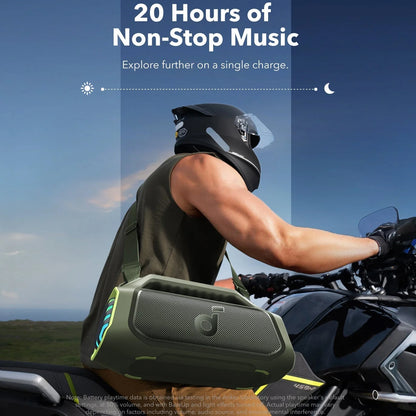 Portable Bluetooth Speaker Anker Soundcore Boom 2 Plus, 140W, RGB, Waterproof, Green A3134061 